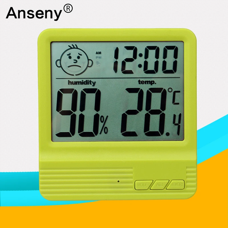 

Digital LCD Thermometer Hygrometer Electronic Temperature Humidity Meter CX-301B Weather Station Indoor Outdoor Tester