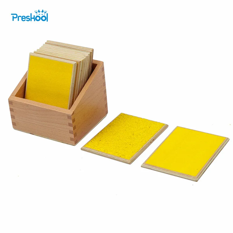  Baby Toy Montessori Touch Boards With Box Early Childhood Education Preschool Kids Toys Brinquedos 