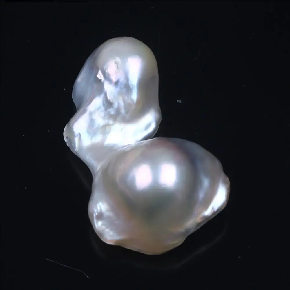 irregular shape reborn Keshi pearl freshwater cultured pearls white