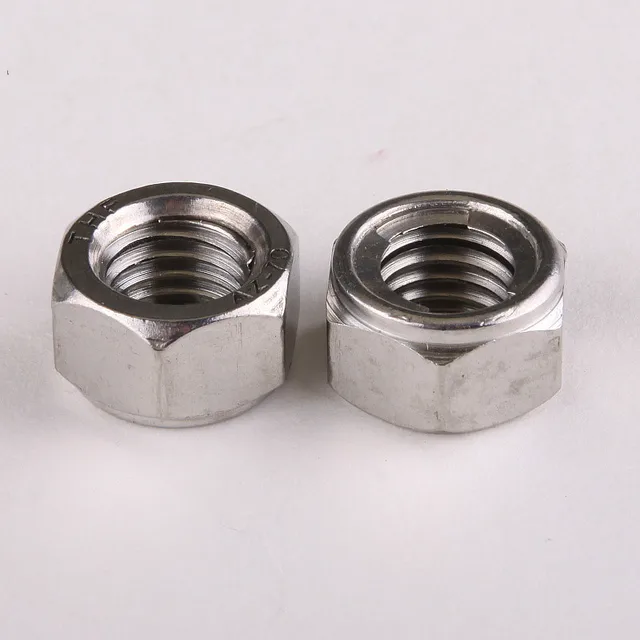 5PCS Authentic 304 Stainless Steel Metal locking Nut locking Metal Self