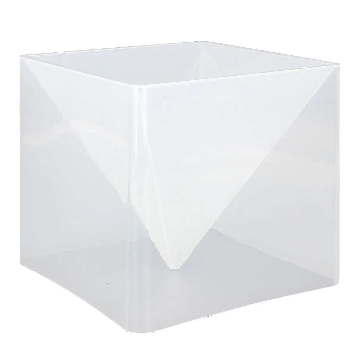 1pc x Super Pyramid Silicone Mould DIY Resin Craft Jewelry Mold + Plastic Frame
