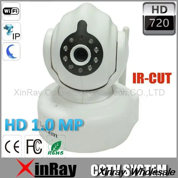 Free Shipping 100pcs/lot High quality 720P HD P2P Wireless IP Camera Built-in IR-Cut Iphone Android App Software AP008 | Безопасность и