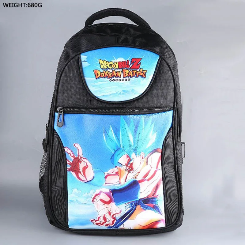 Нейлоновый рюкзак для ноутбука с аниме Драконий жемчуг Super Saiyan Son Goku/дорожная