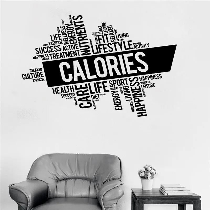 Us 9 47 21 Off New Health Inspirational Words Quote Wall Sticker Art Sport Room Interior Decor Vinyl Wallpaper Teen Bedrooom Wall Decals In Wall