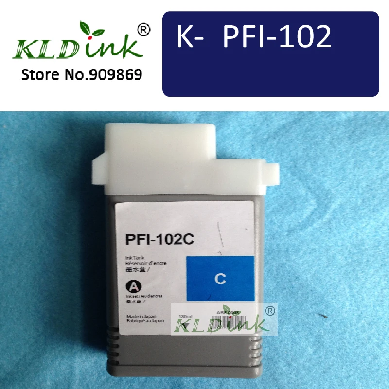 

PFI-102C Cyan compatible ink Cartridge ( 0896B001 Ink) for IPF710, IPF700, IPF605 printer