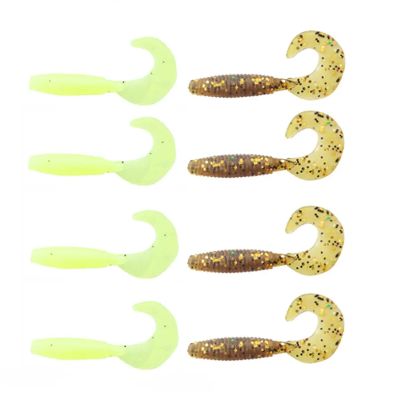 Fishing Lure Kit 35pcs soft lure worm curly tail Jig lead Head Hooks Crank hook carp fishing tackle Accessories pesca