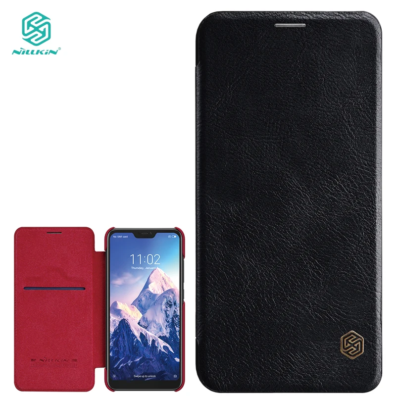 

Nillkin Qin Series Leather case for Xiaomi Redmi 6 Pro flip Cases Phone Bags Genuine Luxury Cover for Xiaomi Mi A2 Lite