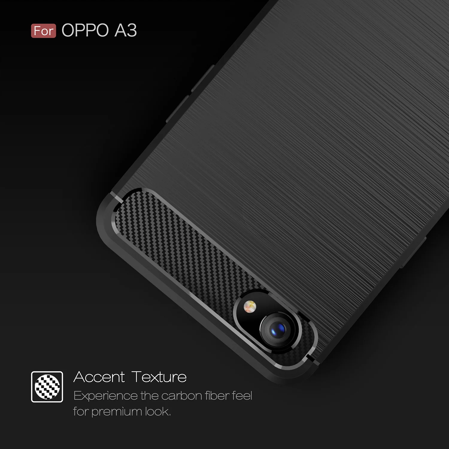 TPU Case for OPPO A3 A 3 Carbon Fiber Cover Phone Cases |