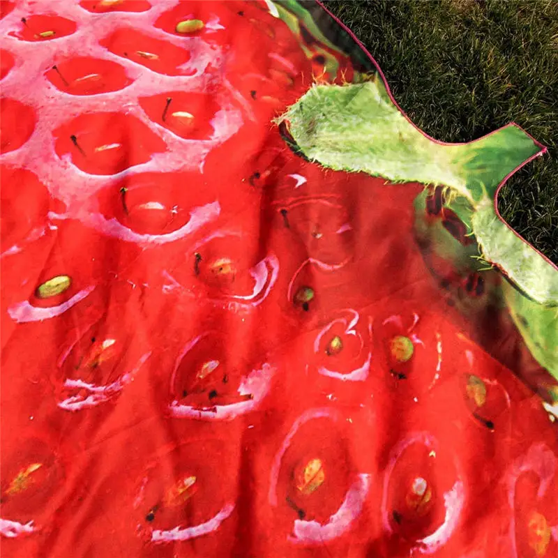 Strawberry Design Hippie Tapestry Beach Picnic Throw Yoga Mat Towel Blanket handkerchief hijab scar