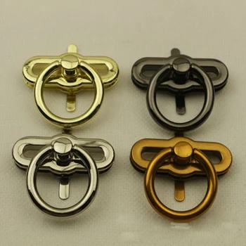 

10 pcs/lot 4 kinds of color Luggage hardware accessories Metal twist lock mortise lock Switch lock Clutch lock Round lock