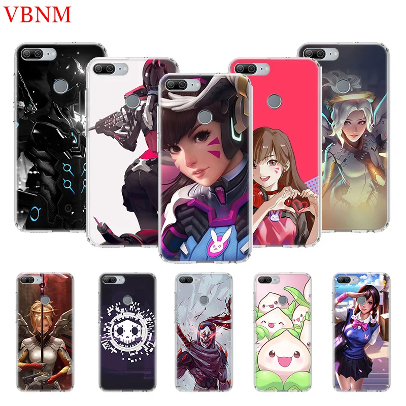 

Overwatchs OW D.VA Printing Protect Phone Case for Huawei Honor 8X 8S 7A 7S 9 10 Lite 8A 20i 8S V20 Y5 Y6 Y7 Y9 2019 Cover Coque