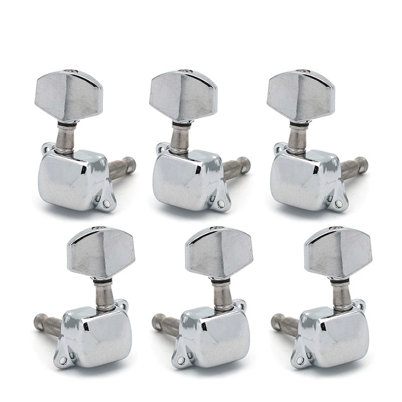 

6pcs Metal Guitar Knobs Folk Acoustic Guitar Knobs Half Fully Enclosed Metal Tuning Half Fully Enclosed Knob