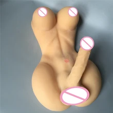 Real Solid Full Silicone Ladyboy Sex Doll with Big Breast and Penis, Love Doll for Women, Lesbian Gay Male Adult sex Dolls