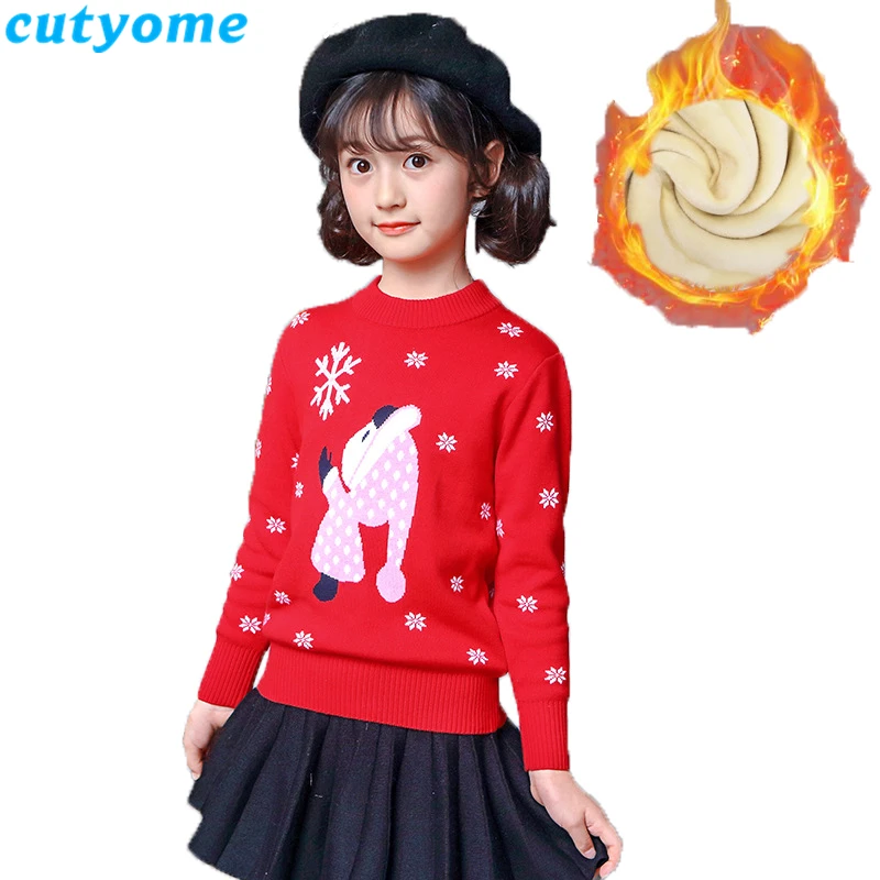 

Baby Girls Winter Sweater Toddler Kids Cotton Casual Pull Noel Knitwear Pullover Teenage Clothes Children Ugly Christmas Sweater