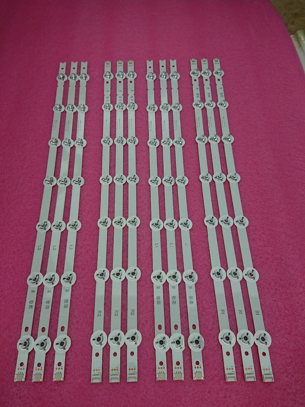 

(New Kit)12 PCS LED backlight strip for LG 55LB7200 55"V14 Slim DRT LC550D 6916L-1629A 6916L-1630B 6916L-1741A 6916L-1743B
