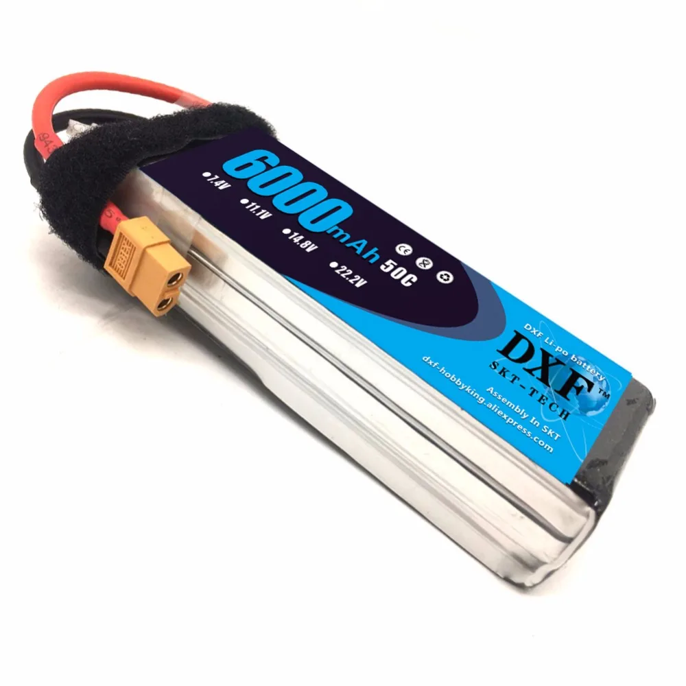

DXF 11.1V 6000mAh 50C 100C 3S RC Lipo Battery For Quadcopter Helicopter Traxxas Car axial scx-10 ii F450 Xmaxx Quadcopter 500