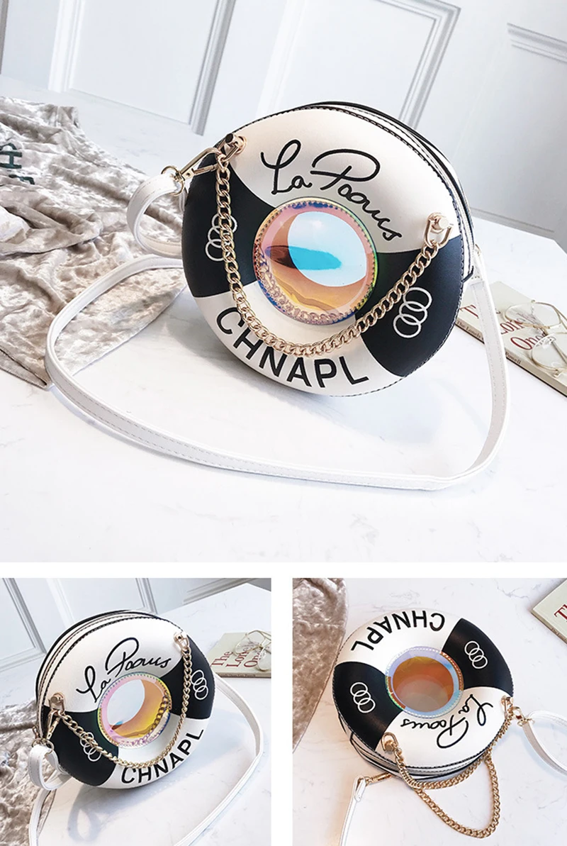 Women Printing Handbag Designer Lifebuoy Female Messenger Shoulder Bag Fashion Lady Party Purse INS Judy Tote Sac A Main SS7320 (28)