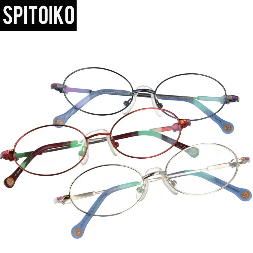 SPITOIKO детские металлические очки полная оправа близорукость очки по рецепту очки 5234