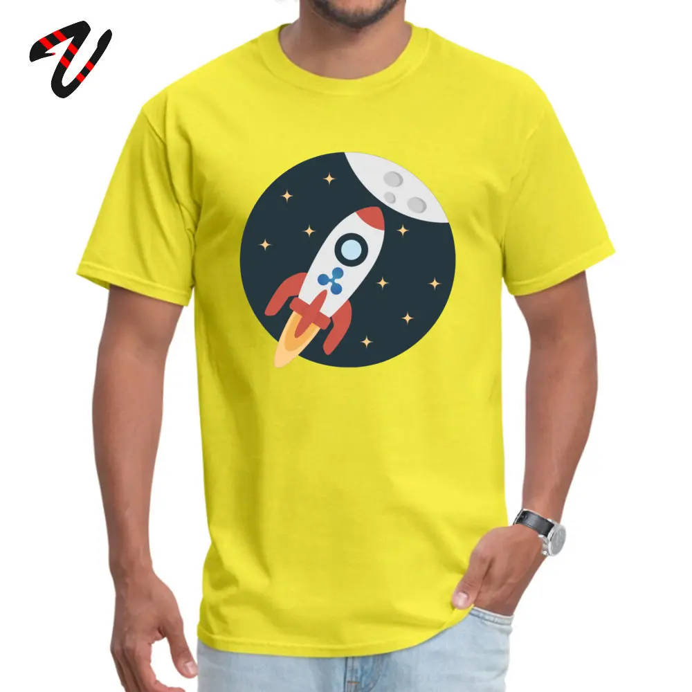 Ripple To The Moon Custom Tops & Tees Short Sleeve for Students All Cotton Father Day Crewneck Tshirts Cool T-Shirt On Sale Ripple To The Moon 27021 yellow