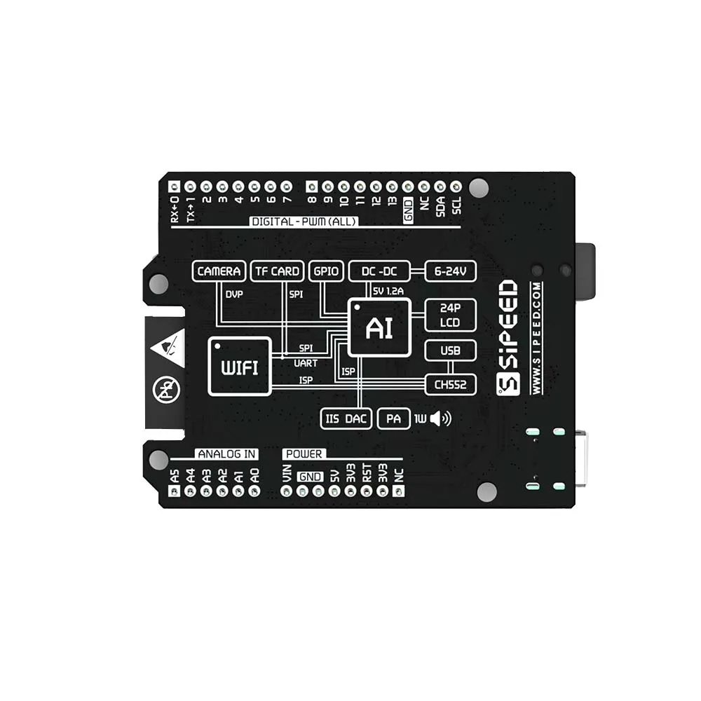 LUSYA Sipeed maixduai макетная плата k210 RISC-V AI+ Лот ESP32 совместима с Arduino T0062