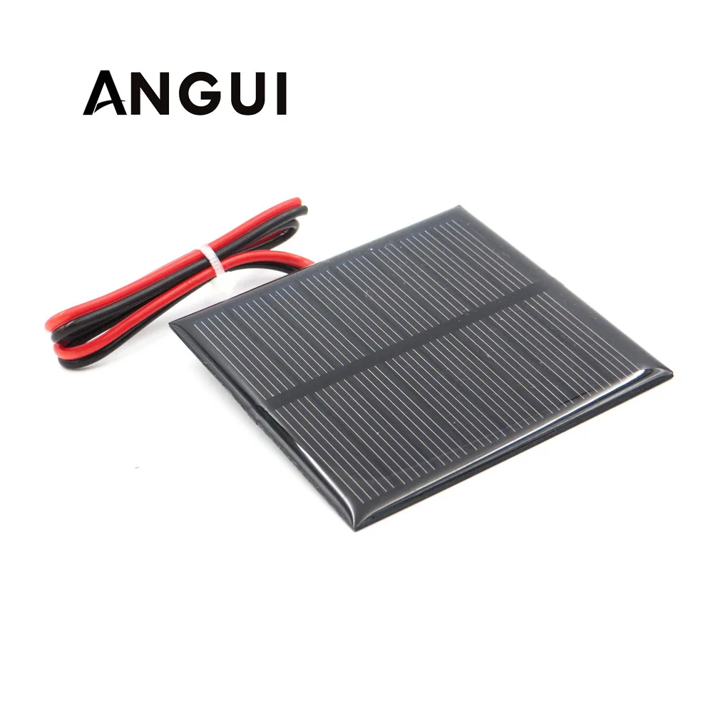 

4V 160mA with 30cm extend cable Solar Panel Polycrystalline Silicon DIY Battery Charger Module Mini Solar Cell wire toy