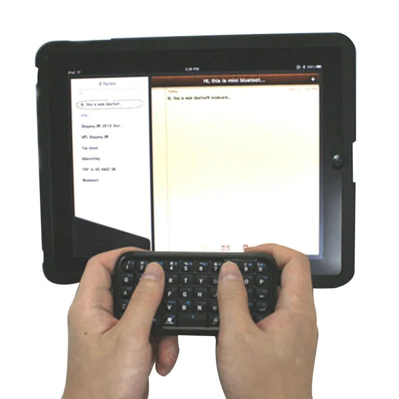 Black Ultra Slim Mini Bluetooth 3.0 Keyboard for iPhone 7 Plus Samsung S7 / PS3 PC PDA XJ66 | Компьютеры и офис