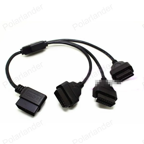 OBD интерфейс 16 Pin pick 1 Мужской до трех Женский кабель для автомобильного сканера 50 см OBDII