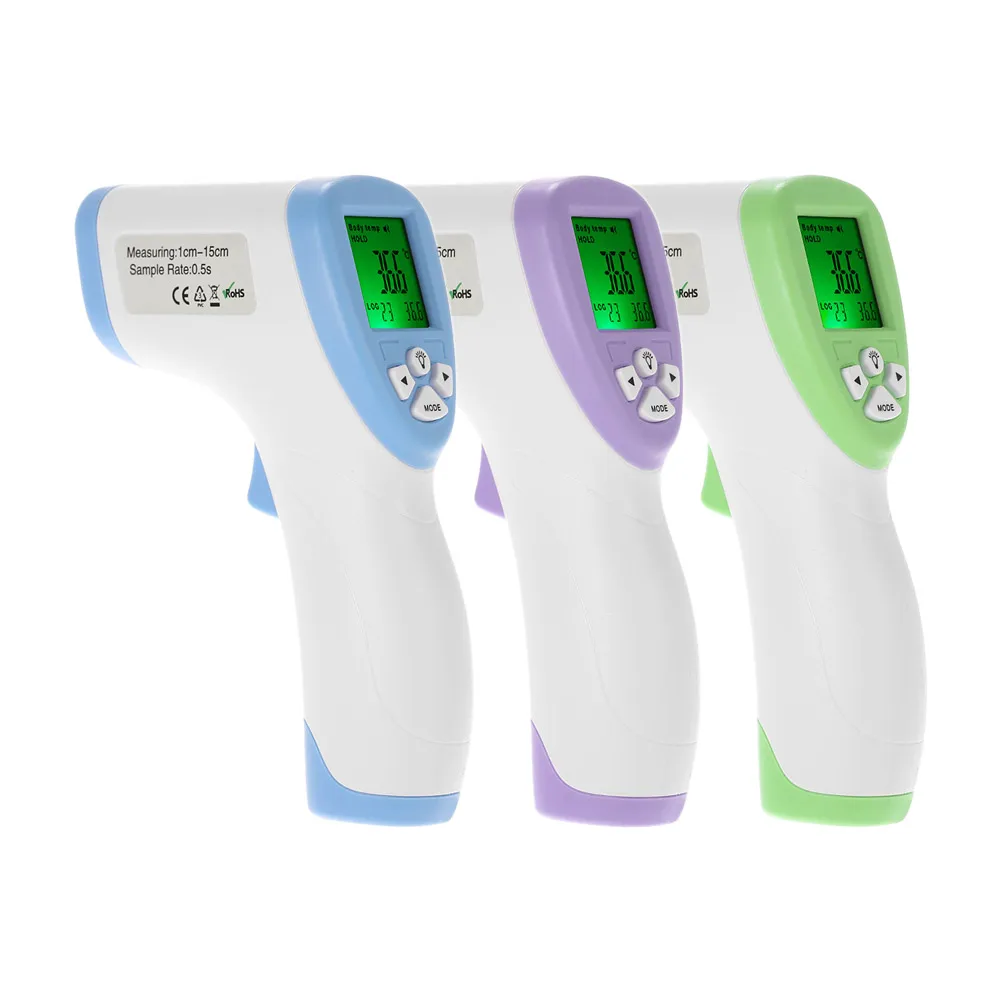 LCD Digital Non-contact IR Infrared Thermometer Forehead Body Temperature Meter