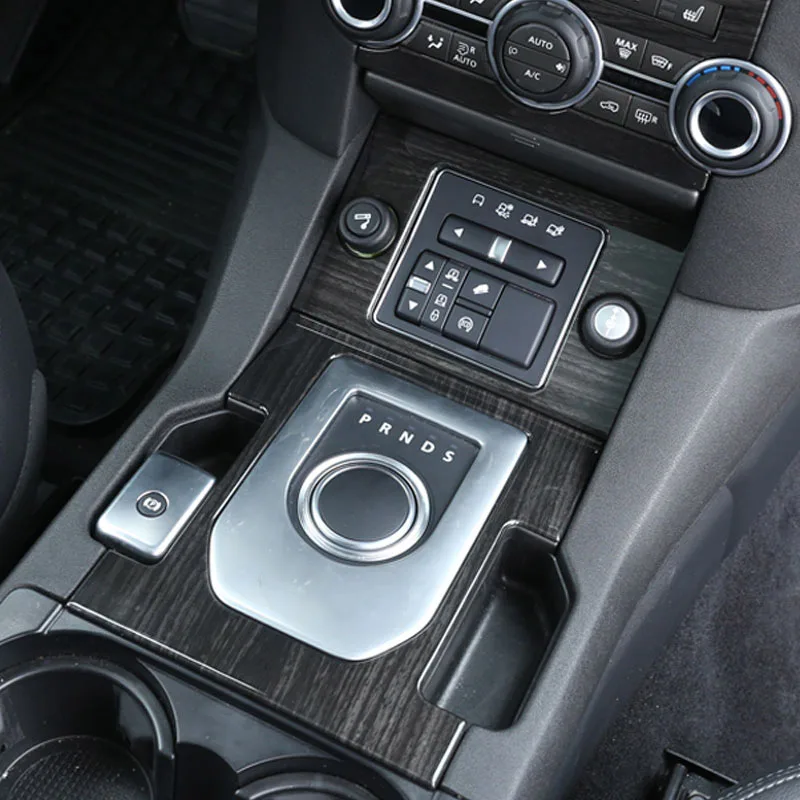 Для Land Rover Discovery 4 LR4 черное дерево хром панельная Накладка для коробки передач накладка наклейка новейшая