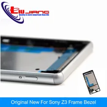 Liujiang Original Frame middle bezel cover For Sony Xperia Z3 D6603 D6643 Housing chassis frame