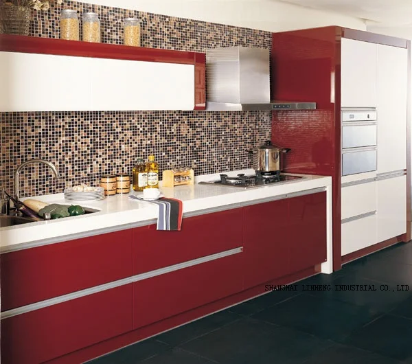 Best Price Lacquer Kitchen cabinet(LH-LA018)