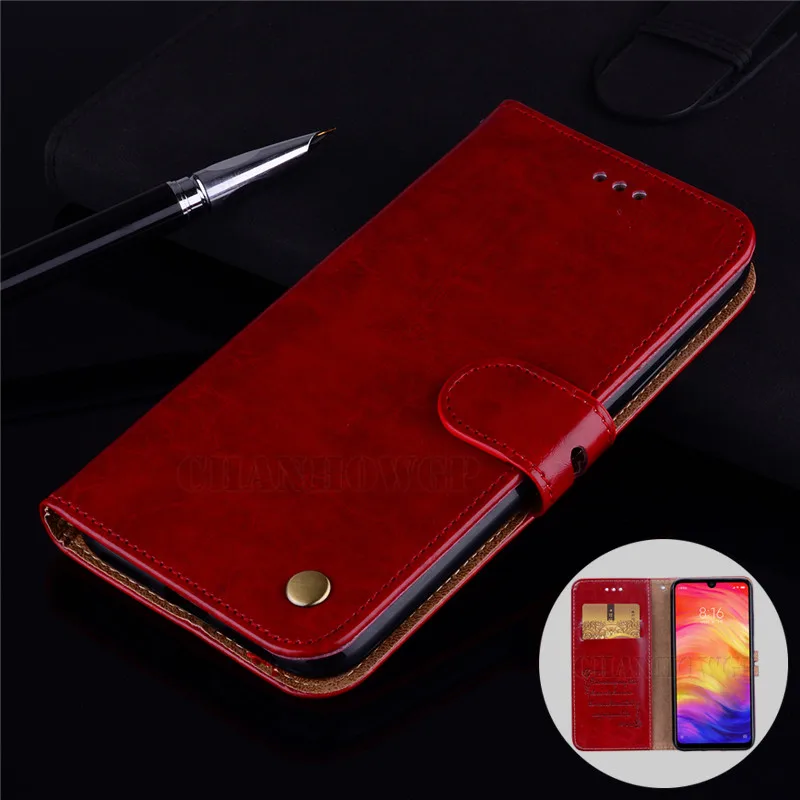 Винтажный кожаный чехол книжка для Xiaomi Redmi Note 7 6 5A Pro redmi Go 6A 5 Plus Mi 8 A2 Lite F1
