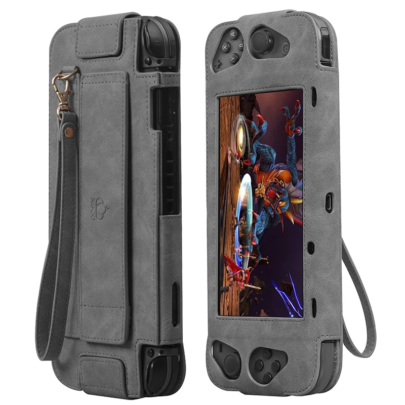 

Luxury Leather Case for Nintend Switch Console NS Stand Protective Cover Carry Storage Bag for Nintendo Controller Accessories