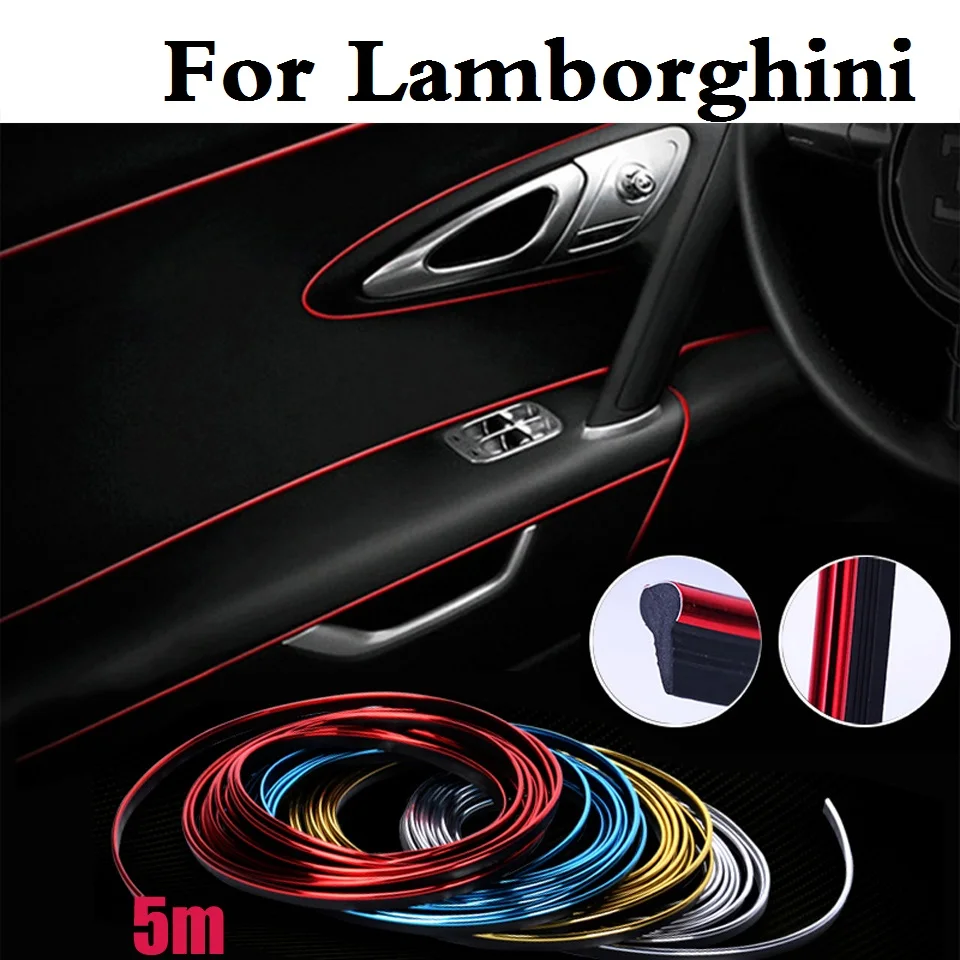 Us 6 7 Auto Molding Strip Interior Exterior Decoration For Lamborghini Aventador Gallardo Murcielago Reventon Sesto Elemento Veneno In Car Stickers