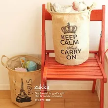 Юнион Джек Effiel башня джутовая корзина для хранения 27X27X36 см корзина для белья сумка Джутовая сумка Sundry получить корзину