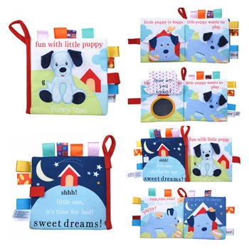 

5 Styles Soft Cloth Books Rustle Sound Infant Educational Early Stroller Rattle Toy Kids Newborn Crib Bed Cognition Baby Toys