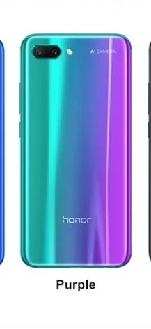 Honor 10, мобильный телефон, 5,84 дюймов, 2280x1080 p, полноэкранный, Восьмиядерный, для лица, ID, NFC, Supercharge, 3400 мА батарея мобильного телефона - Цвет: 6GB 128GB Purple