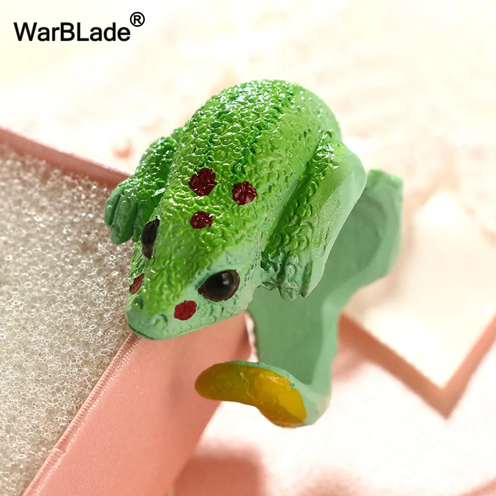 WarBLade новые 3D кольца на палец с животными милые ящерицей кошачьи собаки свиньи