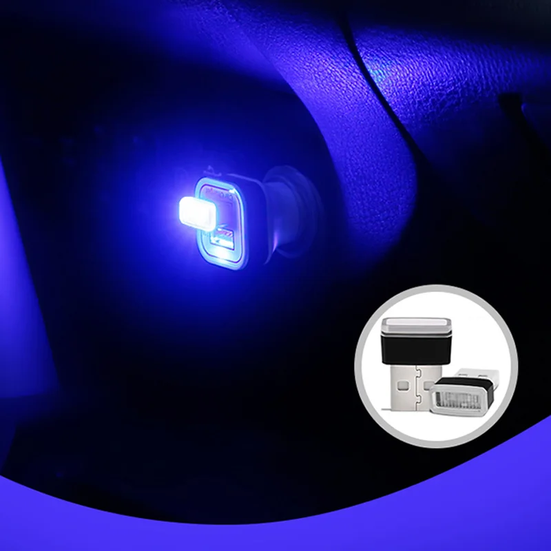 USB мини светодиодный ночник для салона автомобиля Нижняя лампа BMW Все серии 1 2 3 4 5 6