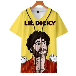 2019 хип хоп Lil Dicky новый альбом песня причудливая пятница 3D короткий рукав Бейсбол Форма для мужчин/для женщин Повседневное модный пиджак