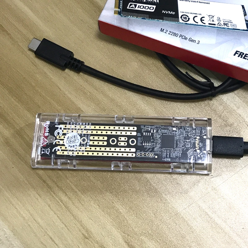 Ingelon PCIe NVMe SSD HDD корпус M.2 USB3.1 Тип C разъемом Sata на usb HDD чехол M ключ 2230 2242/2260/2280/SSD коробка для ноутбука защитный чехол-накладка из ПК и телефон
