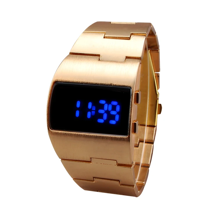 

Men Watches Luxury Brand Full Steel Quartz Clock LED Digital Watch Men's Wrist Sports Watch Military Relogio Masculino feminino