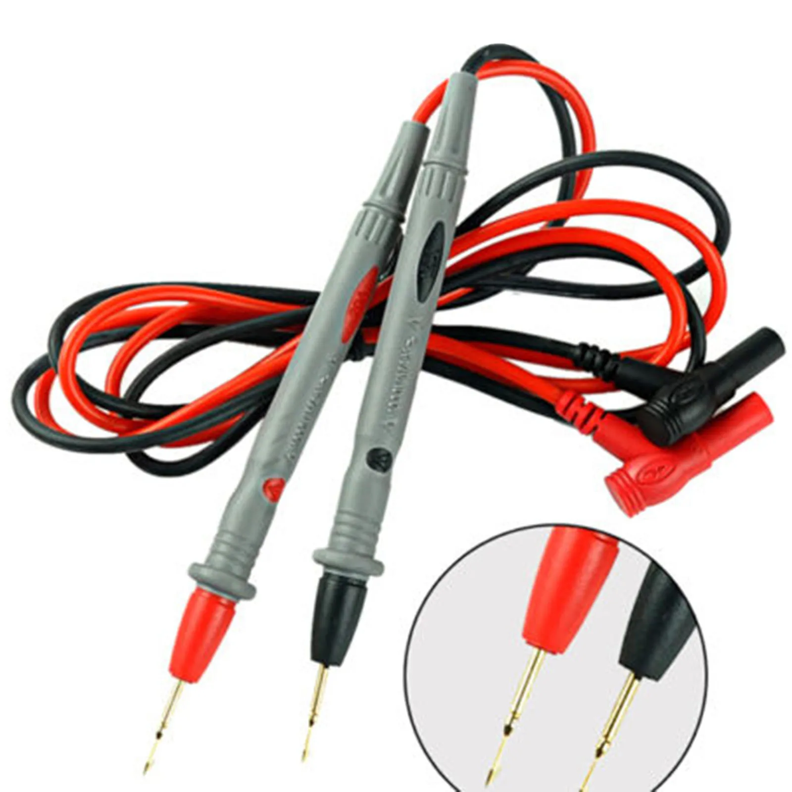 1 Pair Multi Meter Tester Lead Probe Pin For Digital Multimeter Needle