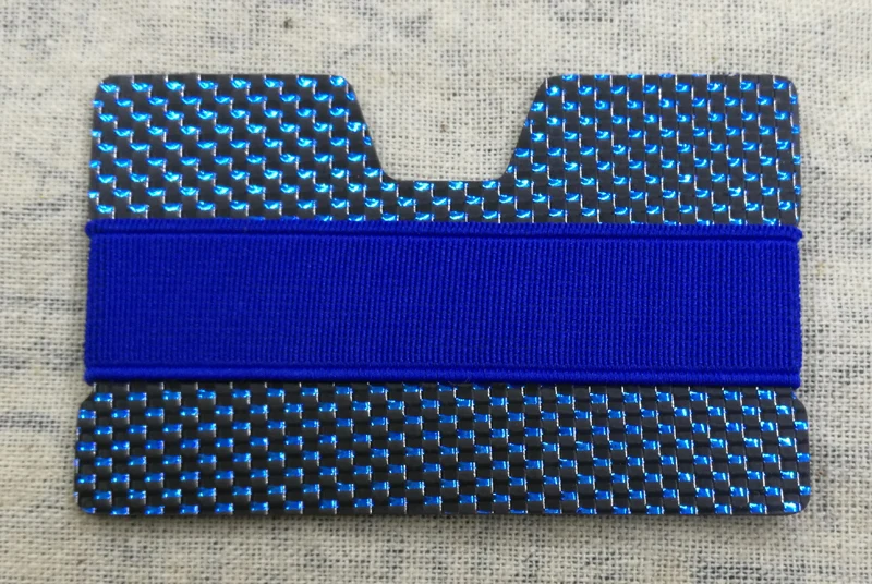 Красочное углеродное волокно кошелек кредитный держатель для Карт RFID блокирующий кошелек с 3 полосами