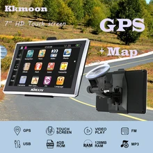7 “HD Сенсорный экран Портативный GPS Navigator 4 ГБ Встроенная память fm MP3 воспроизведения видео автомобиля Развлечения Системы с Поясничные бандажи + Бесплатная Географические карты