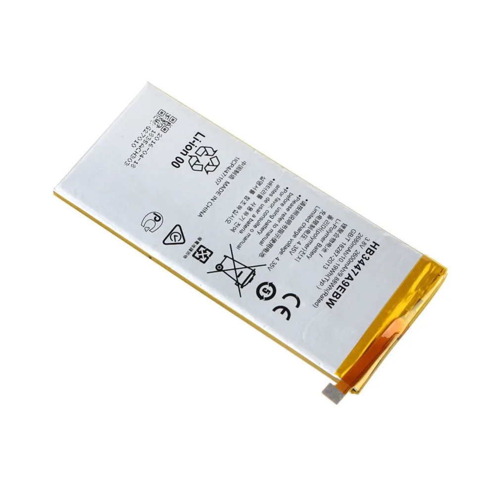 Антирр высокого качества 3,8 в 2600 мАч литий-полимерный HB3447A9EBW Аккумулятор для Huawei Ascend P8 телефон резервный аккумулятор#30