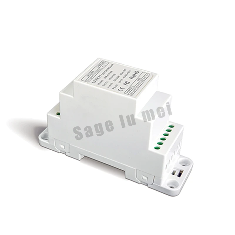 

Free shipping LTECH DIN-413-6A;DC12V-24V input CV DALI Dimming Driver Puch Dim(DIN rail/Screw dual-use);6A*3CH MAX 18A output