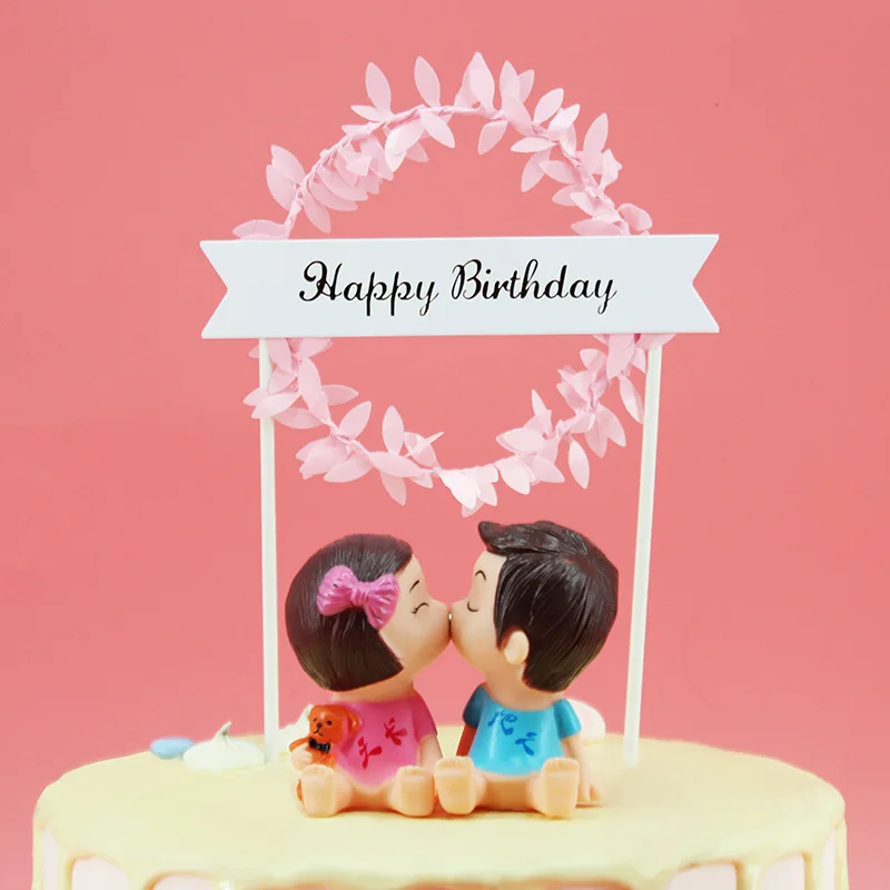Топпер для торта «С Днем Рождения» креативные десертные украшения для торта Детские вечерние украшения для мальчиков и девочек