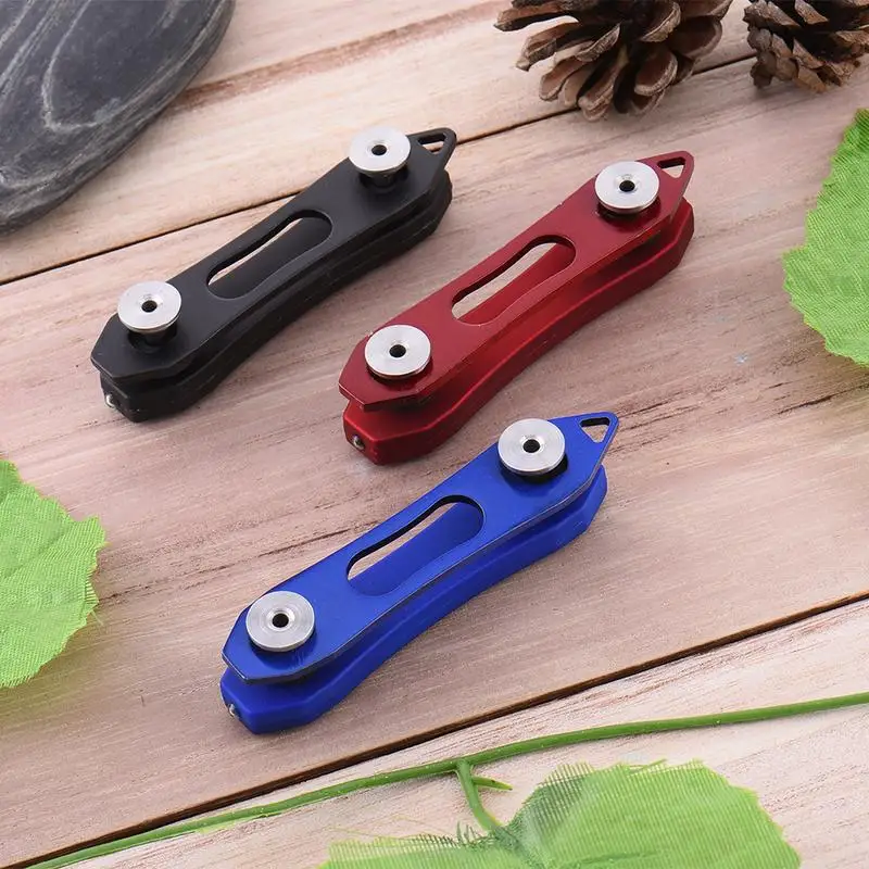 

Keys Organizer Folded Clip Folder LED Keychain Ring with LED Light