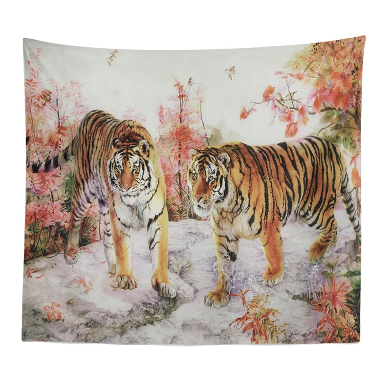 Wild Tiger Printed Bedroom Art Tapestry Multi Colors Polyester Hanging Tapestry Yoga Mat Home Decor Large Wall Tapestry Carpet Wild Tiger Printed Bedroom Art Tapestry Multi Colors Polyester Hanging Tapestry Yoga Mat Home Decor Large Wall Tapestry Carpet
